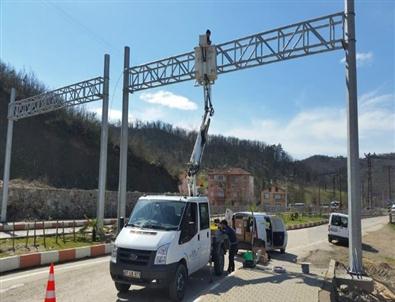 Ulus'ta Mobese Çalışmaları Başladı