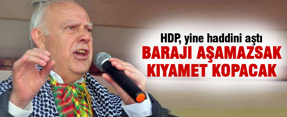 HDP haddini aştı! Resmen tehdit ettiler!