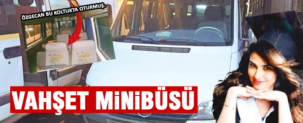 Özgecan'ın katledildiği minibüs ortaya çıktı