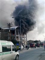 BOLLUCA - Dokuma Fabrikasında Çıkan Yangın Korkuttu