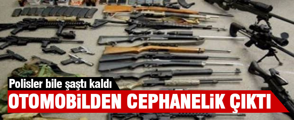 TEM'de otomobilden cephanelik çıktı