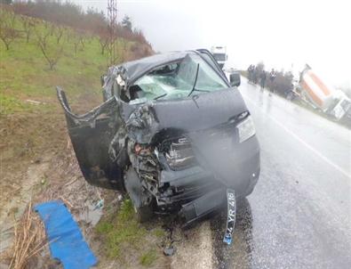 Beton Mikseri Minibüsle Çarpıştı Açıklaması