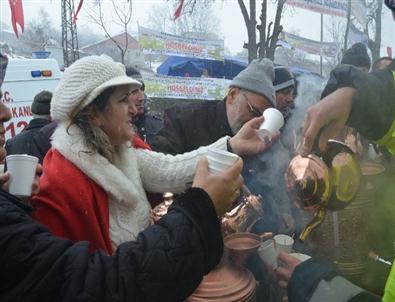 Samsun’da Kar Altında Nevruz Kutlaması