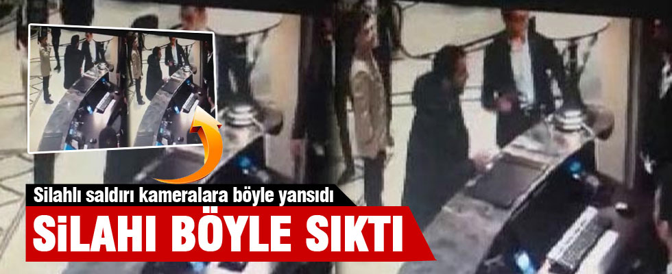 Onur Özbizerdik’in silahlı saldırısı kamerada