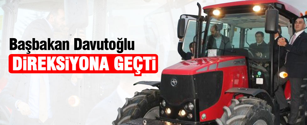 Başbakan Davutoğlu traktör kullandı