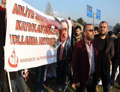 Bbp'lilerden 1 Dakikalık Yol Kapatma Eylemi