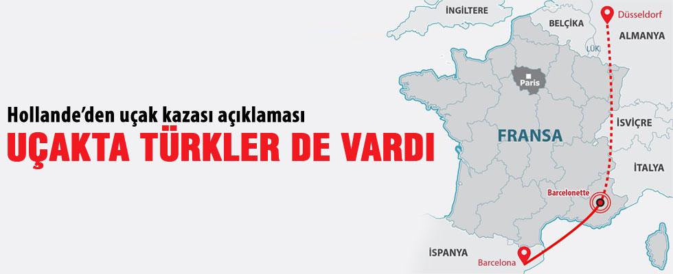 Hollande: Uçakta Türk yolcular da var
