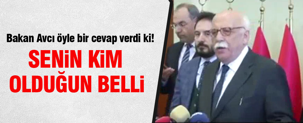 Bakan Avcı muhabiri susturdu