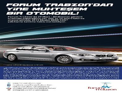 Forum Trabzon’da Bmw 520i Sahibini Bulmak İçin Gün Sayıyor