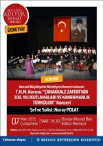 OSMAN HAMDİ BEY - Çanakkale Zaferi’nin 100. Yılı Kahramanlık Türküleriyle Taçlanacak