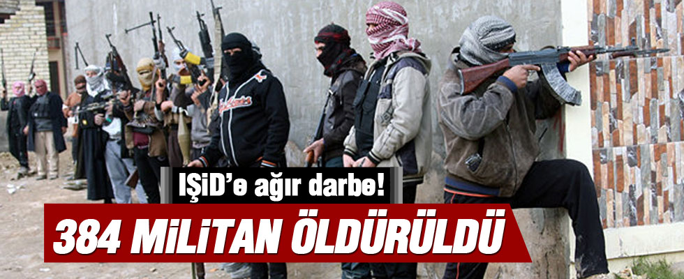 IŞİD 384 kayıp verdi