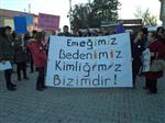 KADIN CİNAYETLERİ - Varto'da Eğitim-sen Kadın Komisyonu, Kadın Cinayetlerini Protesto Etti