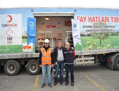 Deprem Tır’ı Çerkezköy’de Sallandı