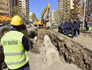 Eşbaşkan Anlı, Yağmursuyu Şebeke Çalışmalarını Denetledi