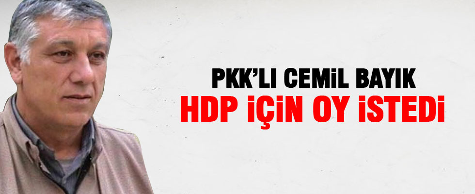 PKK'lı Cemil Bayık HDP için oy istedi