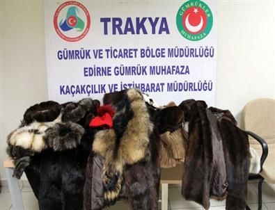 Kapıkule’de Vizon, Marmot ve Kızıl Sincap Postu Kürk Manto Ele Geçirildi