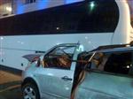 OSMANGAZİ ÜNİVERSİTESİ - Minibüs Duran Otobüsün Arkasından Çarptı Açıklaması