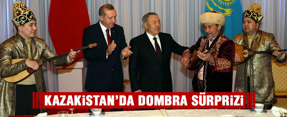 Cumhurbaşkanı Erdoğan'a Dombra sürprizi