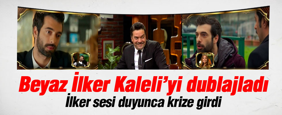 Beyaz, İlker Kaleli'yi dublajladı