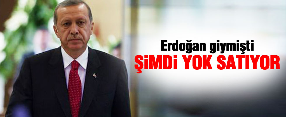 Erdoğan giymişti, şimdi yok satıyor