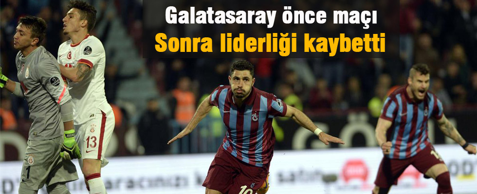Trabzonspor: 2 Galatasaray: 1 maç sonucu