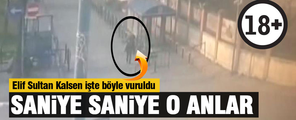 Elif Sultan Kalsen'in vurulma anı!