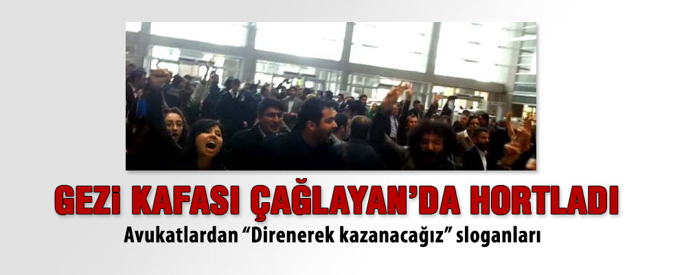 Eylem yapan avukatlar güvenliği aşarak adliyeye girdi