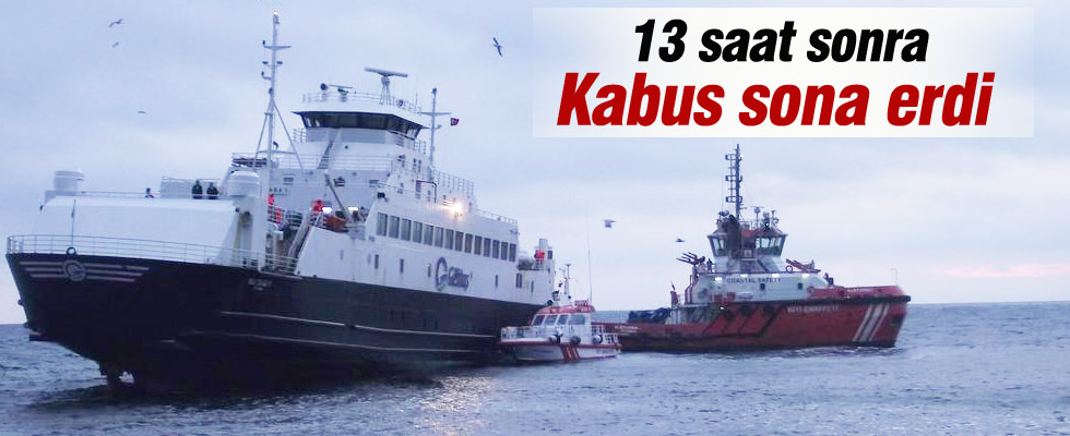 Gökçeada'da Feribottaki Yolcular Tahliye Edildi