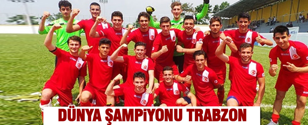 Trabzon Erdoğdu Anadolu Erkek Lisesi dünya şampiyonu oldu
