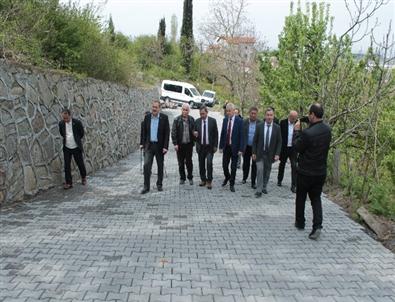 Başkan Uysal Yapımı Tamamlanan Yolu İnceledi