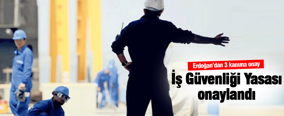 Cumhurbaşkanı Erdoğan, 3 kanunu onayladı