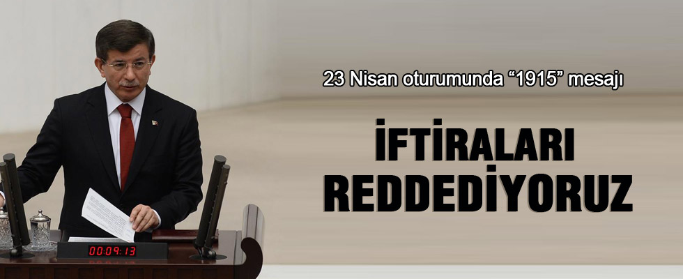 Başbakan Davutoğlu: Ülkemize yöneltilen iftiraları reddediyoruz