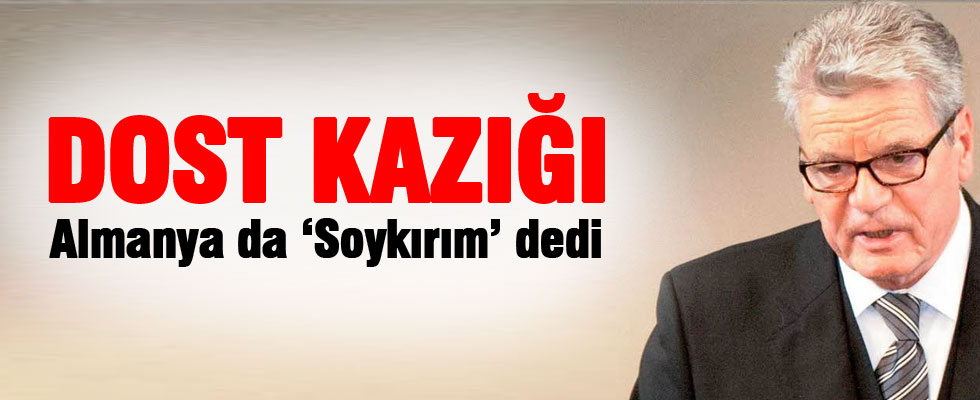 Almanya Cumhurbaşkanı da 'Soykırım' dedi