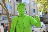 SOKAK SANATI - Sanat İçin Yeşile Boyandı