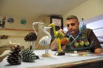 RESİM SANATI - Kozalaklar Sanata Dönüştü