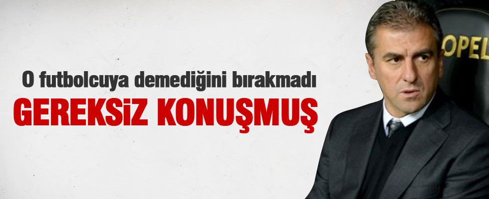 Hamzaoğlu'ndan Melo'ya tepki