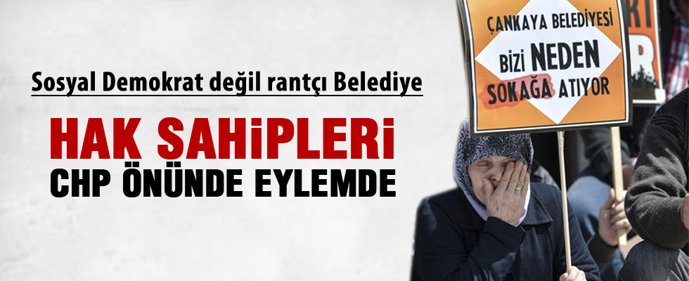 CHP Genel Merkezi önünde eylem