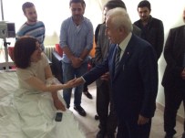 DURSUN ALI ŞAHIN - Edirne Valisi Şahin, Trafik Kazası Geçiren AK Partili Adayı Ziyaret Etti