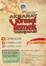 Aksaray’da Yöresel Yemekler Yarışması