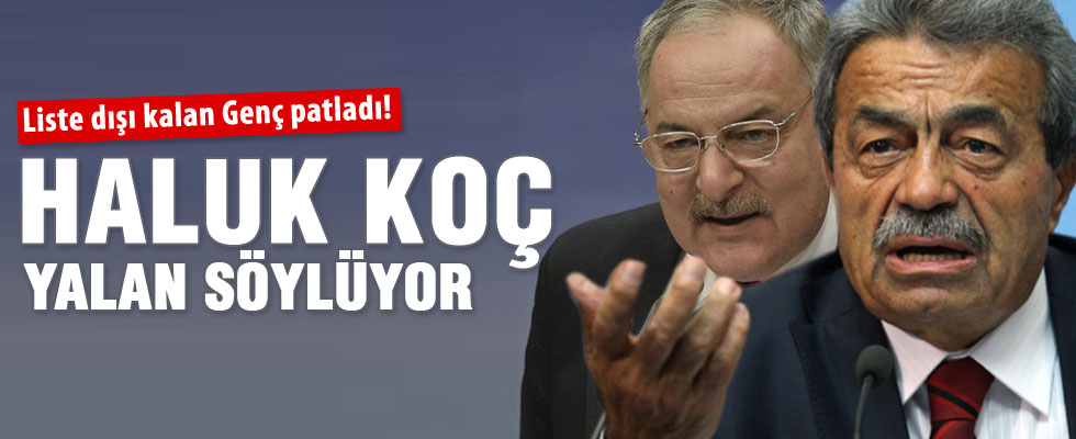 Kamer Genç, Haluk Koç'u yalanladı