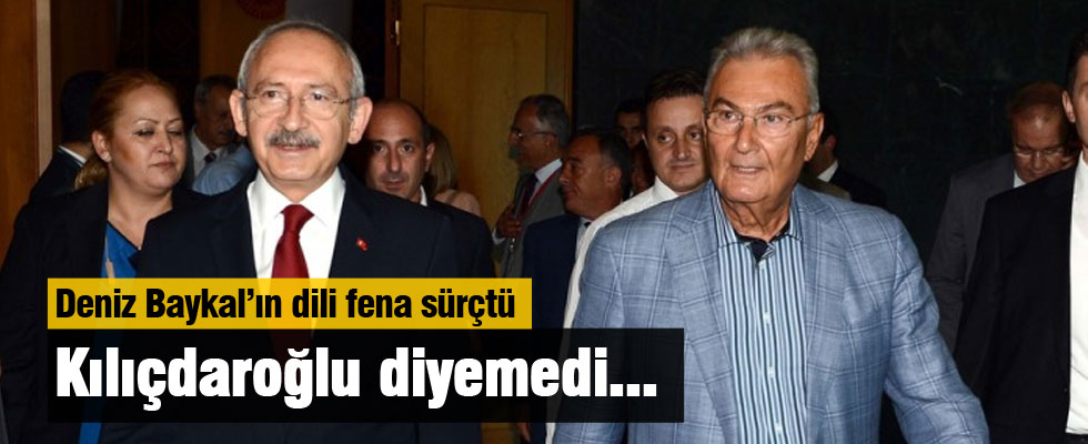 Baykal, Kılıçdaroğlu’nun adını söylerken dili sürçtü