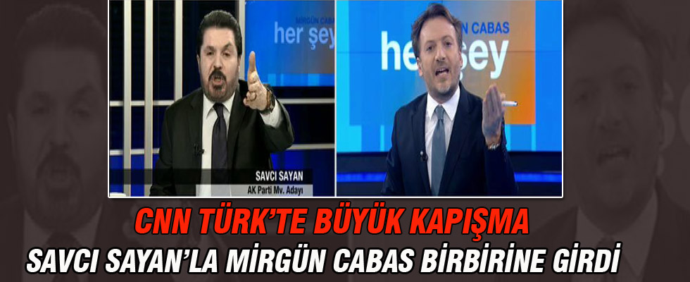 Savcı Sayan ile Mirgün Cabas canlı yayında birbirine girdi