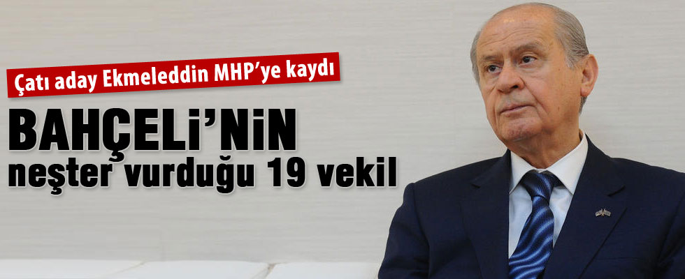 MHP’de 19 milletvekili listeye alınmadı