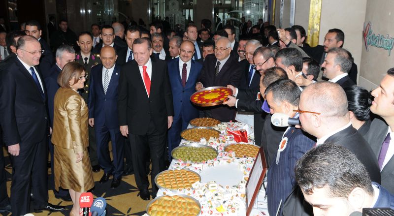 Erdoğan'a forslu baklava sürprizi