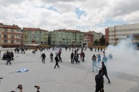 POLİS MÜDAHALE - Niğde'de İzinsiz Eyleme Müdahale