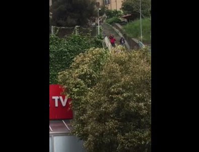 Provokatörlerden polise ağır hakaret