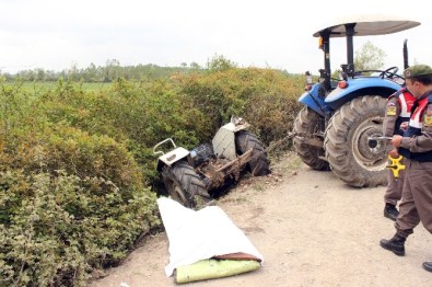 Samsun'da Traktör Su Kanalına Düştü Açıklaması 1 Ölü