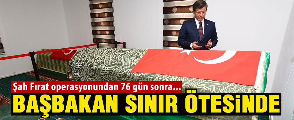 Başbakan Davutoğlu'ndan Süleyman Şah ziyareti