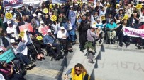 ENGELLİLER KONFEDERASYONU - Başkentte Engelliler Haftası Yürüyüşü