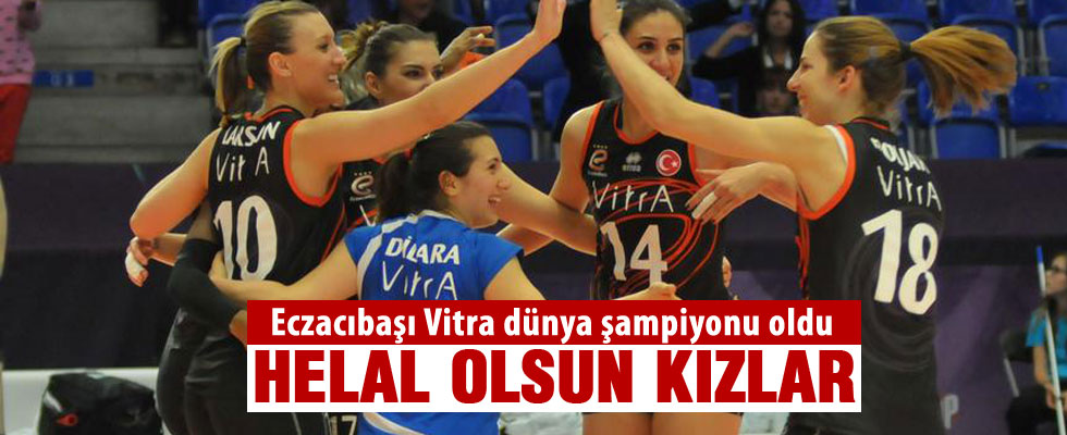 Eczacıbaşı Vitra Dünya şampiyonu oldu